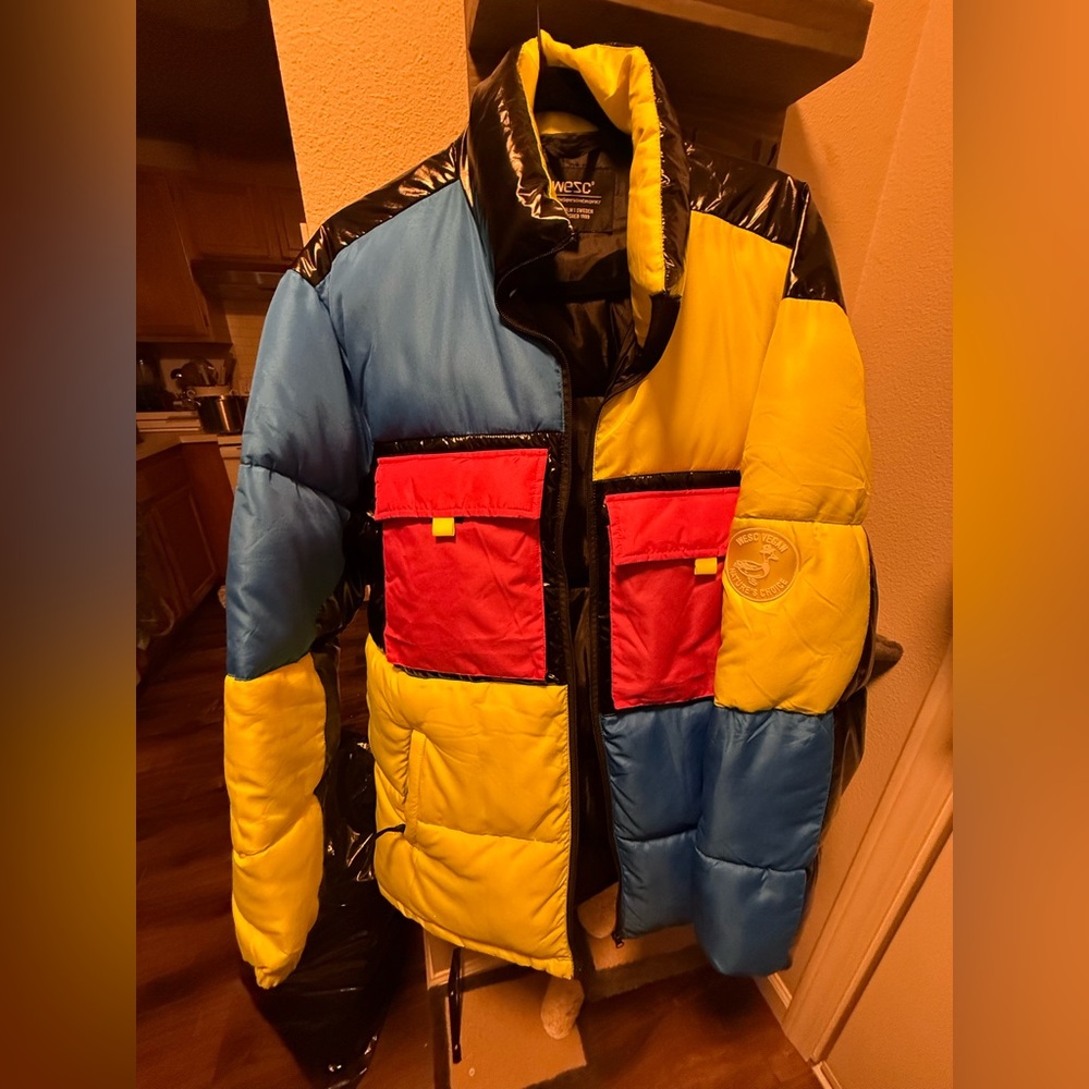 WESC multicolored puffer jacket